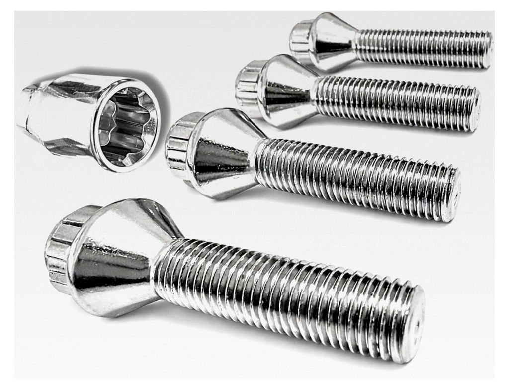 Felgenschloss M12x1,5x40mm Kegelbund 60° 4er-Set