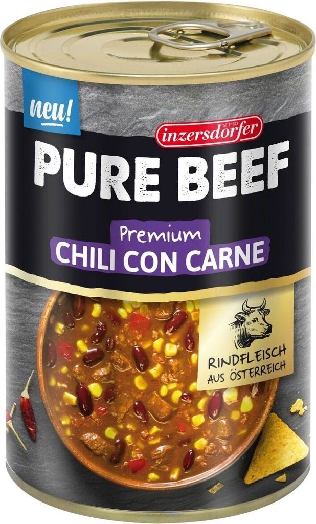 Pure Beef Premium, Chili con Carne, 400 g, Inzersdorfer Produktbild 