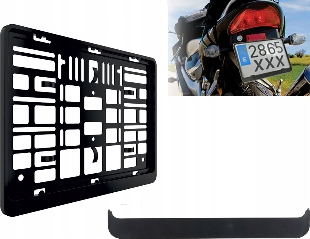 Ramka Do Tablicy Rejestracyjnej Motocyklowa Motocykl Motor Zdjęcie produktu 