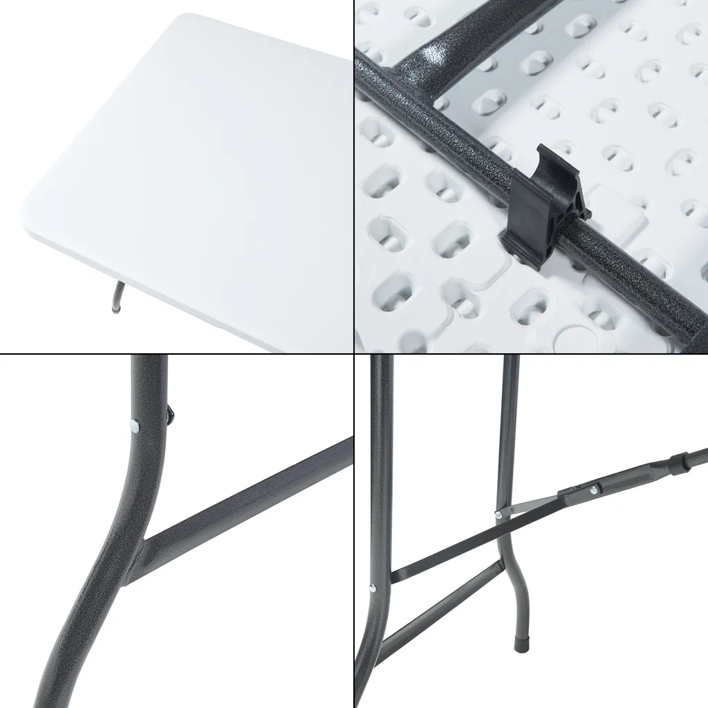 Table pliante Ljusnarsberg 180cm facile à ranger et à transporter blanc - 10