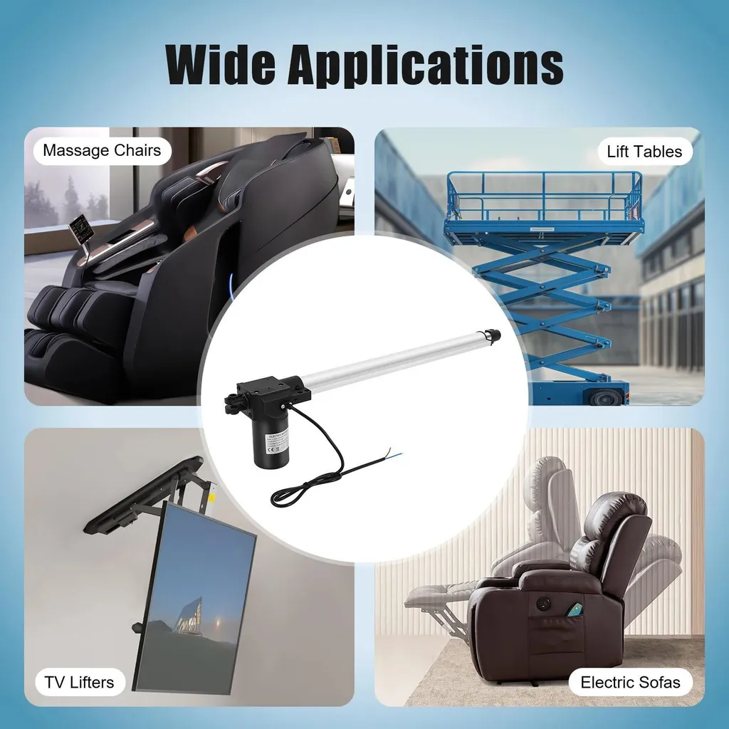 Azionamento Lineare Elettrico 12V 6000N 500mm - Fornitura Professionale - 7