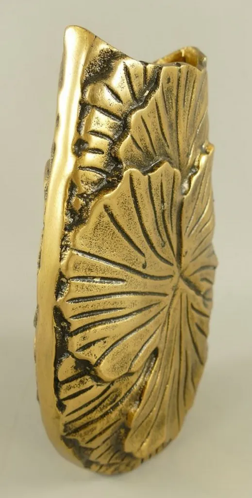 Vase bronze 27 cm incassable en aluminium - Déco durable et élégante - 4