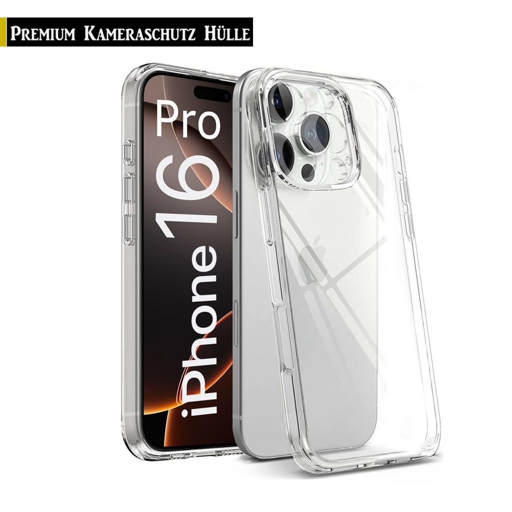 Für iPhone 16 Pro (6.3") - Transparent Schutzhülle Silikon Produktbild 