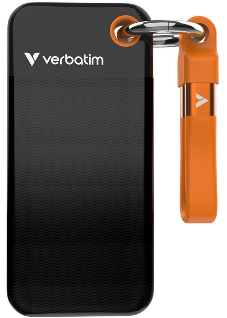 Verbatim Pocket SSD USB 3.2 1TB Black/Orange 32193 Produktbild 