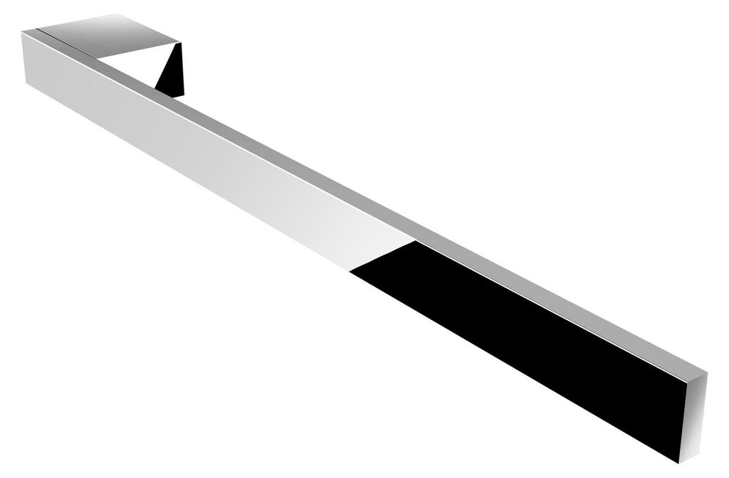 Handtuchhalter Jörn für Waschtisch, Chrom, Aluminium, Länge Produktbild 