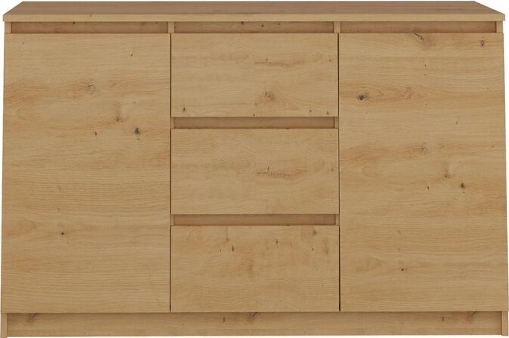 Topeshop 2D3S ARTISAN, Eiche, 3 Schublade(n), Partikelbord, Produktbild 