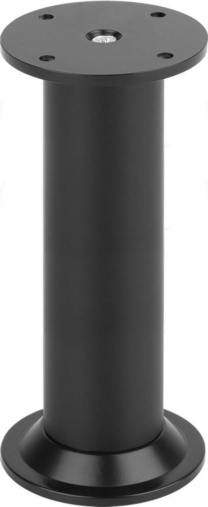 FA004 120 mm verstellbarer Möbelfuß, Mattschwarz