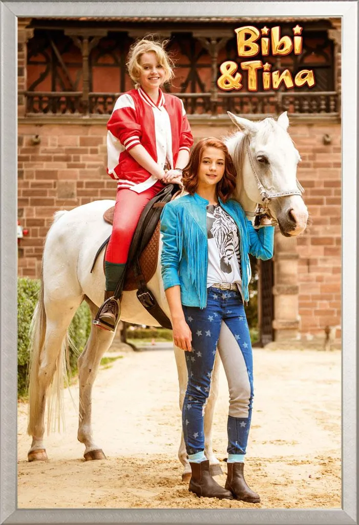 Regalo Bibi & Tina: Poster Sabrina + Cornice Shinsuke Alluminio Argento
