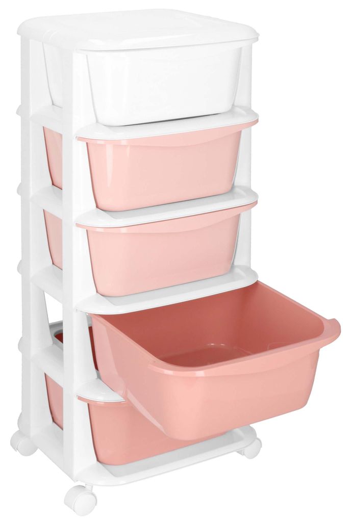 Springos Spielzeugregal Schubladenschrank Rollcontainer 5 Produktbild 