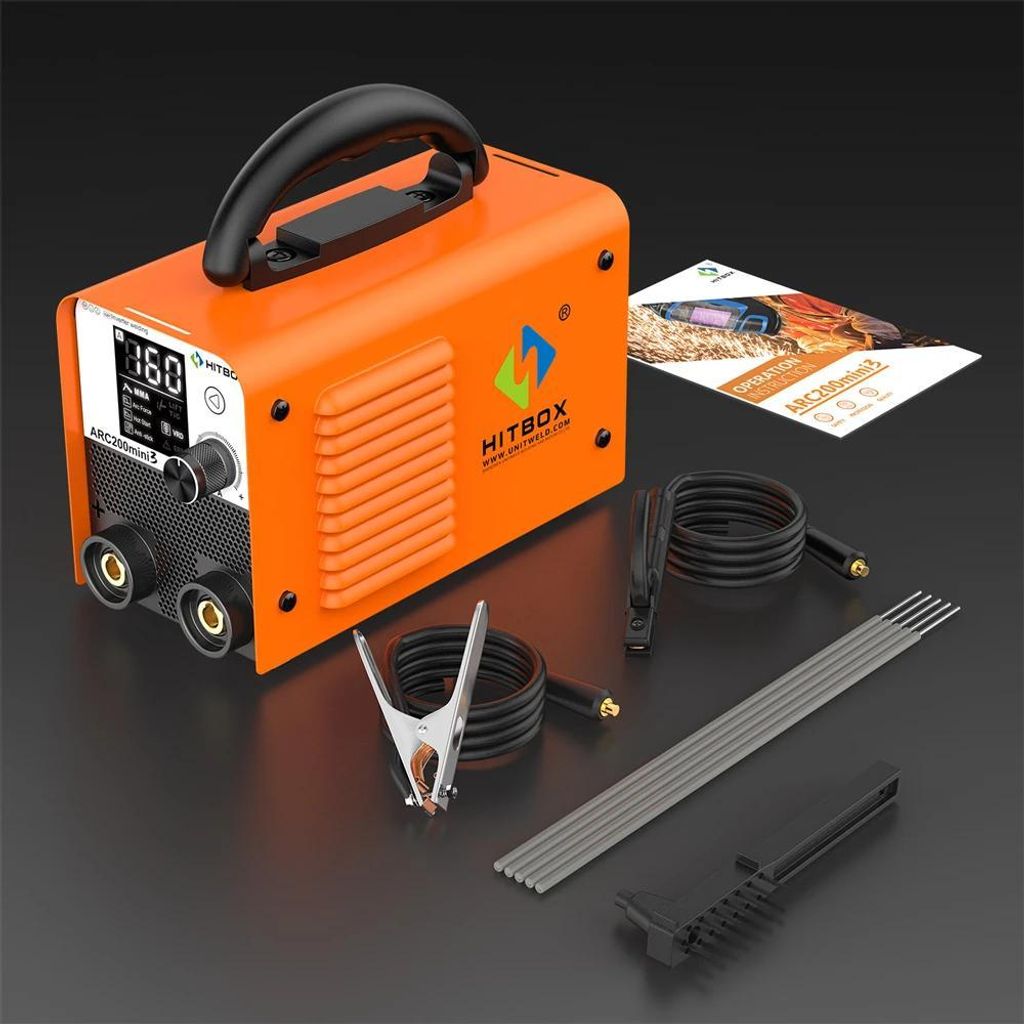 Tragbares Inverter-Schweißgerät - ARC200 Mini MMA/Lift TIG - 120A IGBT - 220V EU-Stecker - Digitalanzeige - Hot Start/Arc Force/VRD/Anti-Stick
