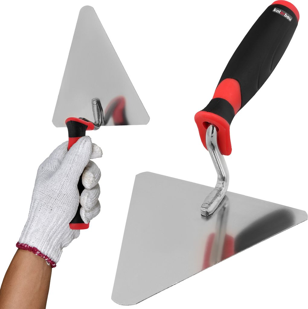 KOTARBAU® Nerezové trojúhelníkové hladítko 140 mm x 125 mm Obrázek produktu 