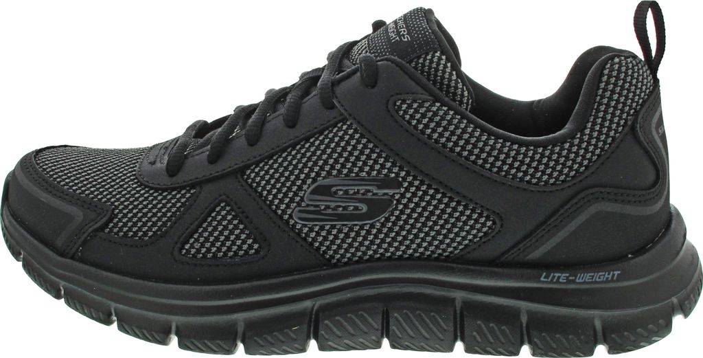 Skechers Track sportlicher Schnürer Schwarz Produktbild 