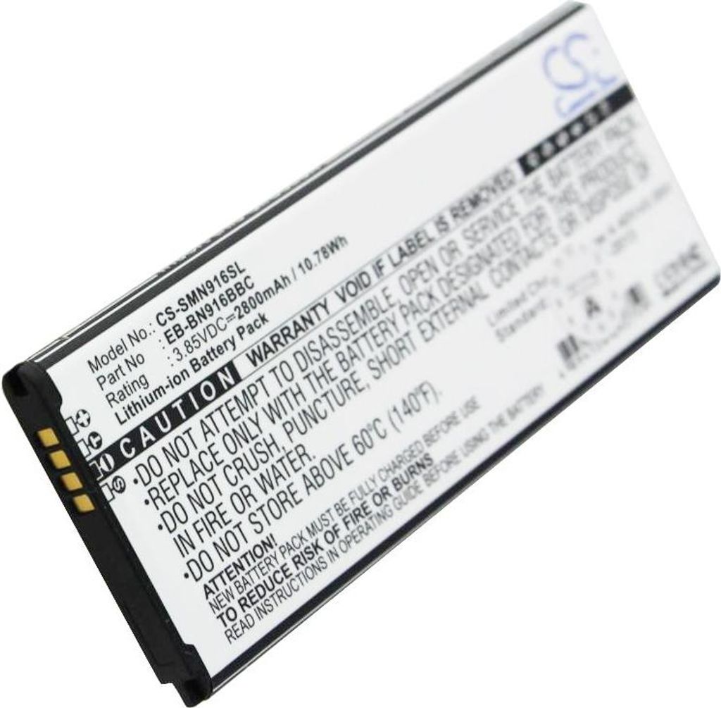 Akku passend für den Samsung SM-N910 Akku Galaxy Note 4, 2800mAh