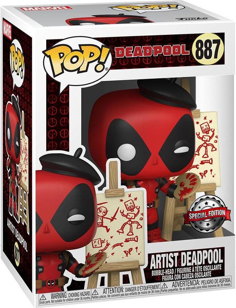 Deadpool Pop! Vinyl Figure Bundle With 1 Graphic Protector (1283-72187) - Marvel Collectible