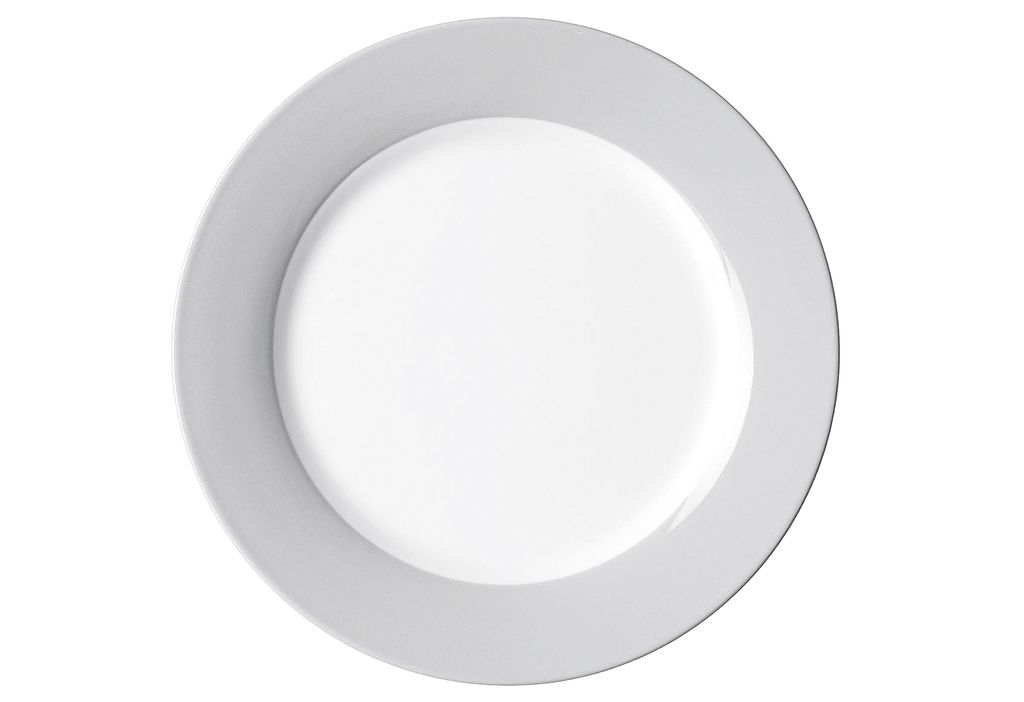 Flirt by R&B DOPPIO , Dessertteller, Rund, Porzellan, Grau, Produktbild 