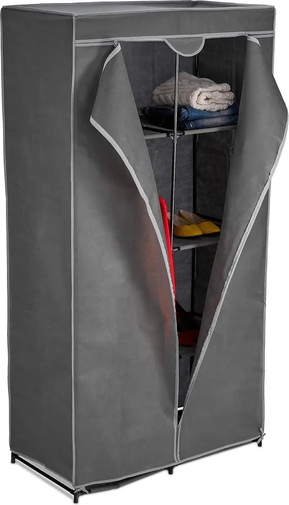 Armoire de rangement textile anti-poussière - Penderie large et haute