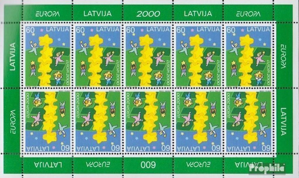 Briefmarken Lettland 2000 Mi 519Klb Kleinbogen Produktbild 