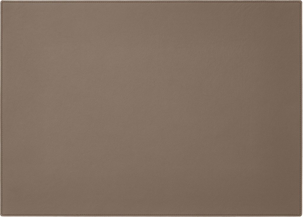 Schreibtischunterlage Echtes Leder Taupe Grau cm 70x50 - Mauspad XXL Eckige Ecken - Hergestellt in Italien