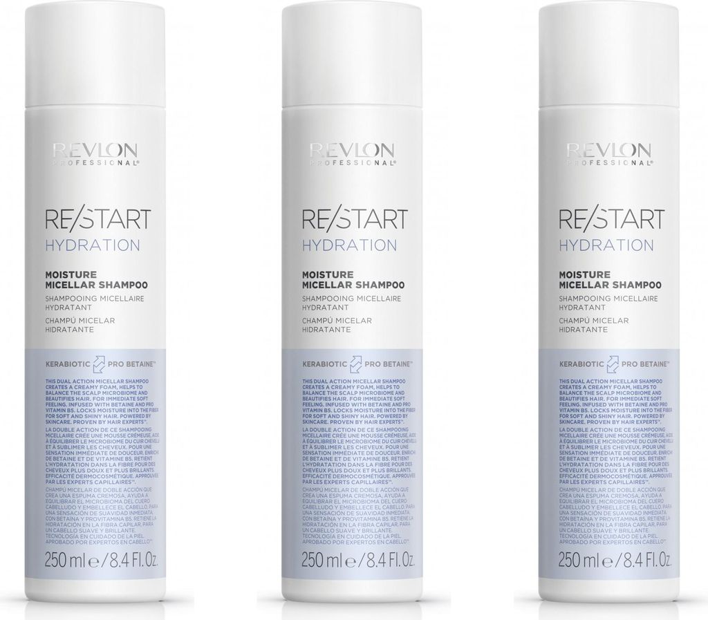 Re/Start Hydration Moisture Micellar Shampoo 3x250 ml