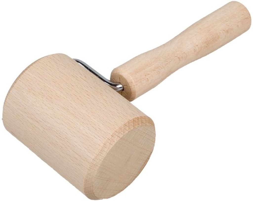 Eckenroller Teigrolle zylindrisch aus Holz für Backblech Produktbild 