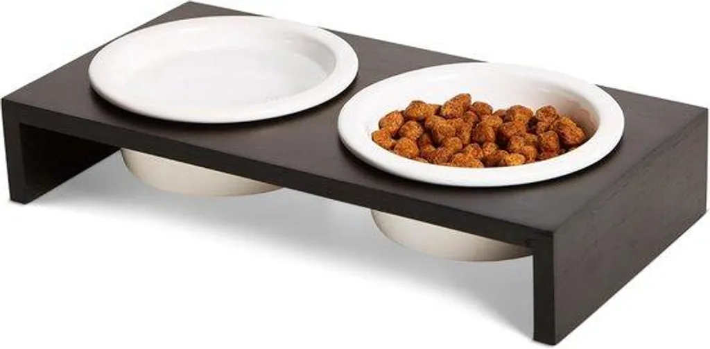 Cage chaton ergonomique bois et céramique noire - Modèle Luxe 1 pièce