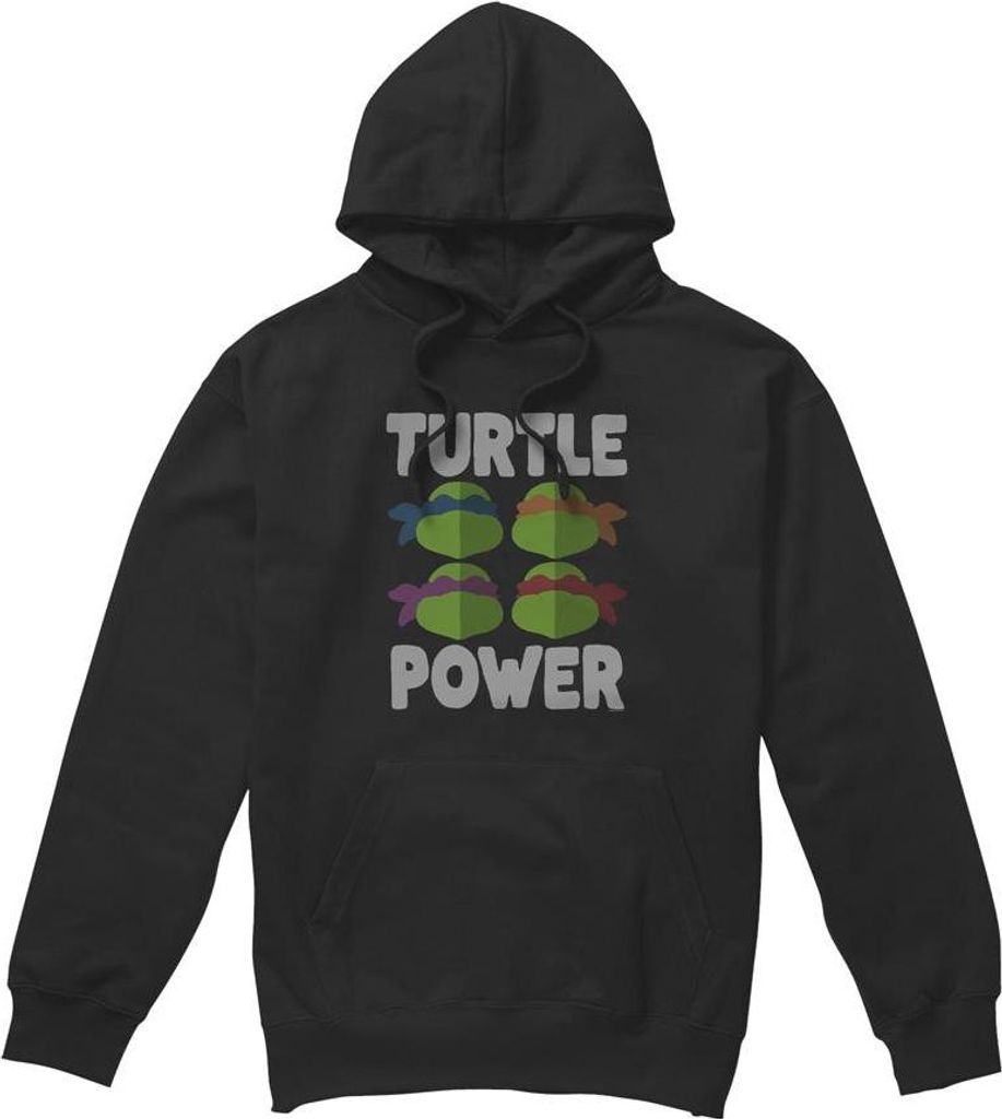 Teenage Mutant Ninja Turtles - "Turtle Power" Kapuzenpullover für Herren TV8923 (XXL) (Schwarz)