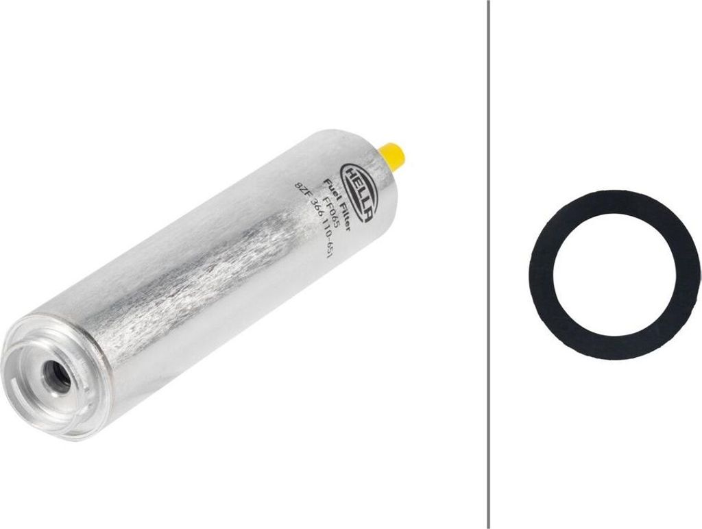 Kraftstofffilter Leitungsfilter Ø 55 mm HELLA passend für u.a. BMW 3er