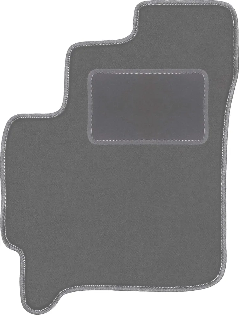 Tappetino conducente in velluto grafite compatibile con Kia Carens I (1999-2006, minivan) – con fissaggi – su misura - 1