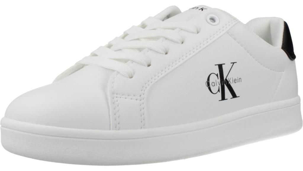 CALVIN KLEIN LOW CUT LACE UP SNEAKER Weiß