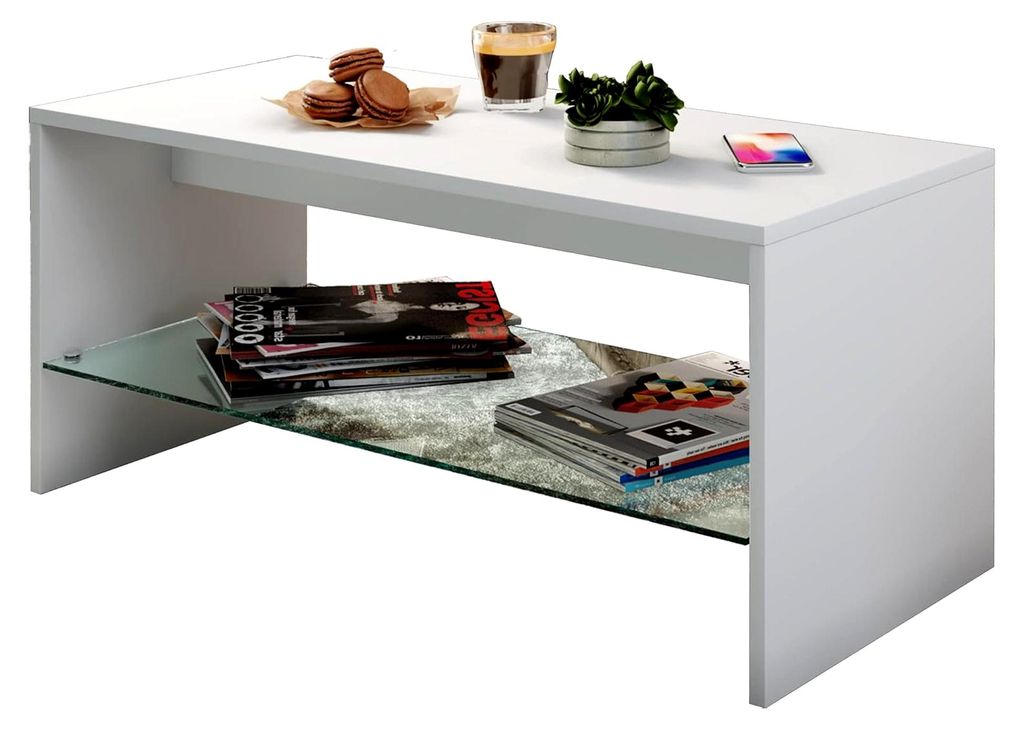 Couchtisch aus Holz mit Stauraum, Maße ca. H. 40 x B. 90 x T. 40 cm