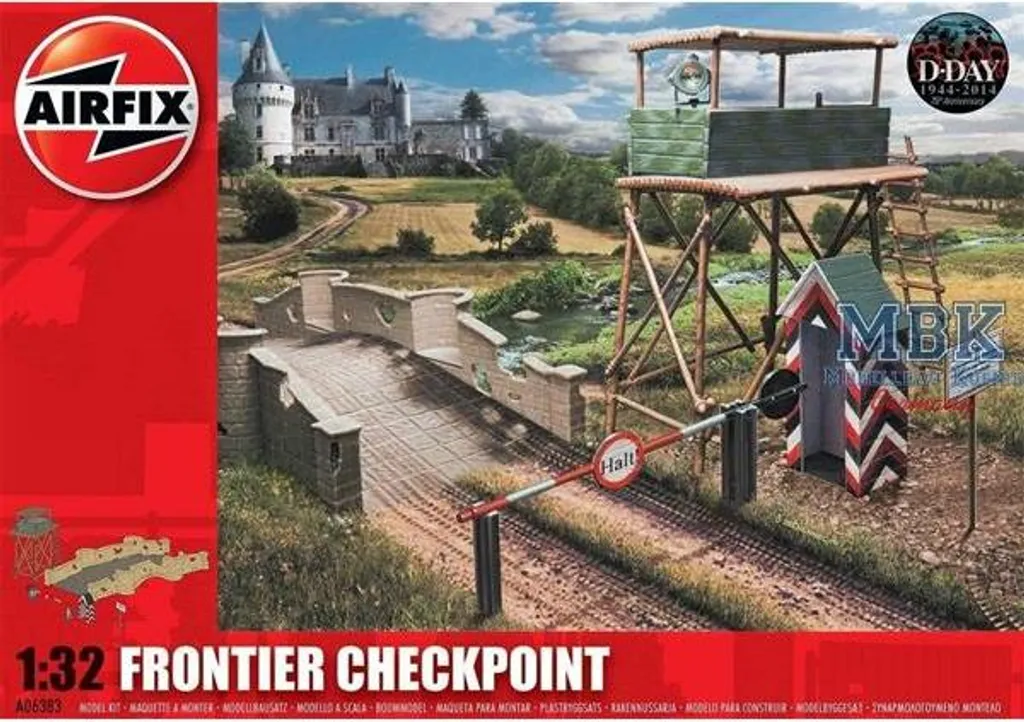 Airfix A06383 Frontier Checkpoint 1:32 - Kit de Maquette Militaire