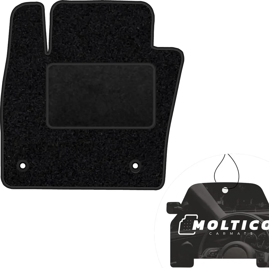 moto-MOLTICO tappetino conducente auto velours lato conducente tappetini auto nero tappetino conducente 1 pezzo adatto per Audi A8 D3 lungo 2002-2010