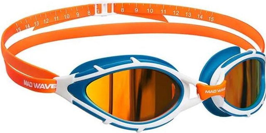 Madwave Trilogy Rainbow Polarized Polarisierte Schwimmbrille Orange Herren,Damen Orange One Size