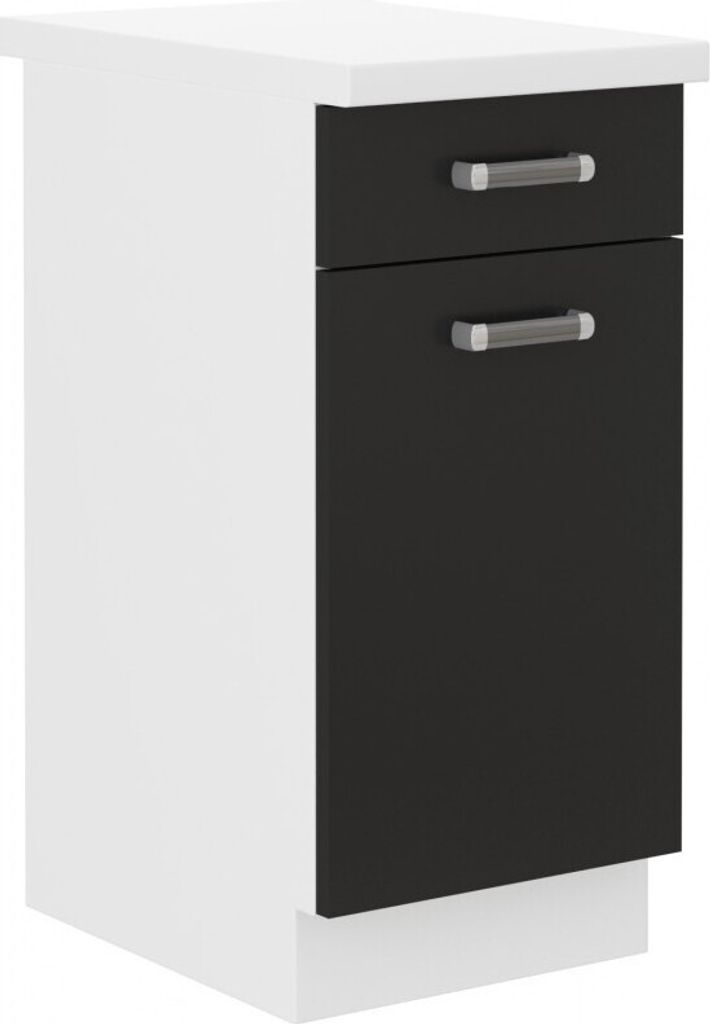 Kuchyňská skříňka s šuplíkem ODONA - šířka 40 cm, černá / Obrázek produktu 