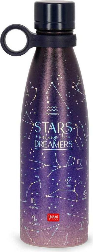 Legami Vacuum Bottle Hot & Cold Stars, Thermoflasche, Isoflasche, Trinkflasche, 500 ml, SSB0020