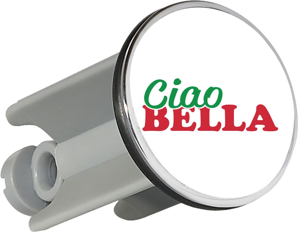 Huuraa Waschbeckenstöpsel Ciao Bella Italien 4cm höhenverstellbar Abflussstopfen Geschenkidee