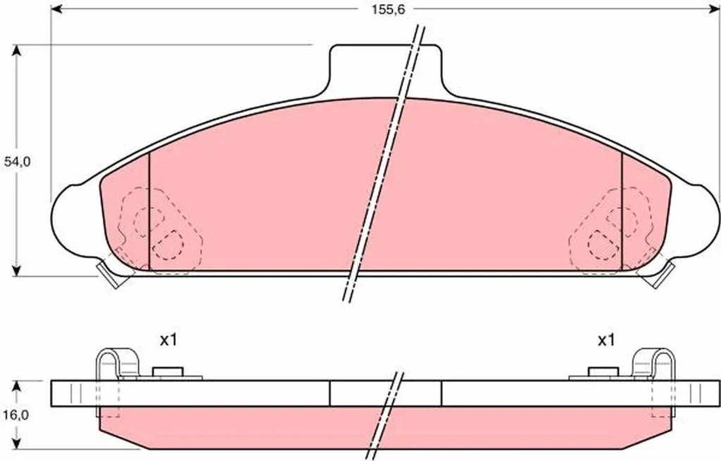 TRW GDB1136 Plaquettes de Frein OE 58101-23A10 pour Hyundai Coupé S