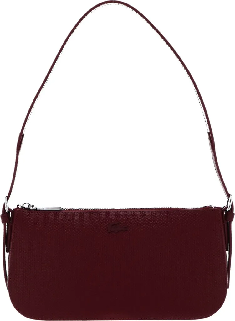 Sac porté épaule Lacoste rouge cranberry idéal pour sortir en ville