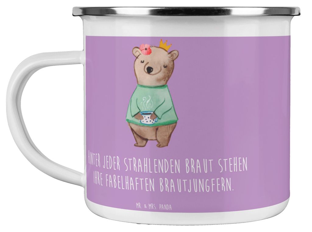 Mr. & Mrs. Panda Teetasse Fabelhafte Brautjungfern - Lavendeltraum - Geschenk, Heiraten, personalisiert, Haferl, handgefertigt, besondere Geschenke...