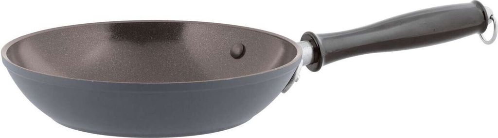 Sambonet 1965 Vintage Quarzo NERO 51014-20 Bratpfanne, 20 cm max. Durchmesser, Aluminium, Induktionsherd-geeignet, Antihaftbeschichtung