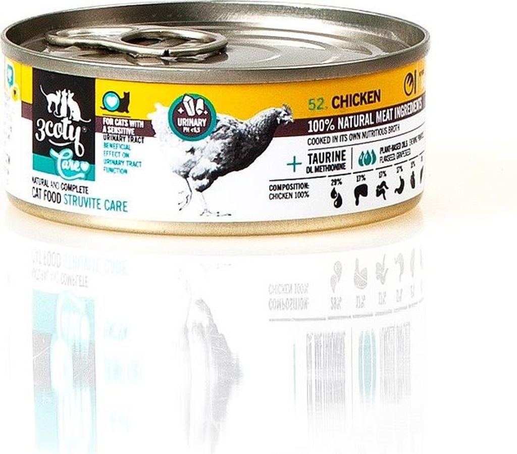 3COTY Chicken Struvite care - nassfutter für Katzen - 80g