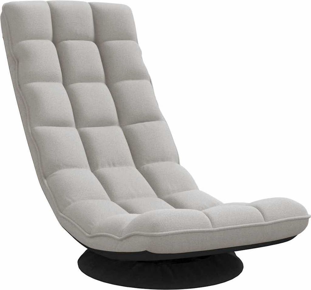 Bodenstuhl Drehbar Wolkengrau 70x51x79 cm Stoff