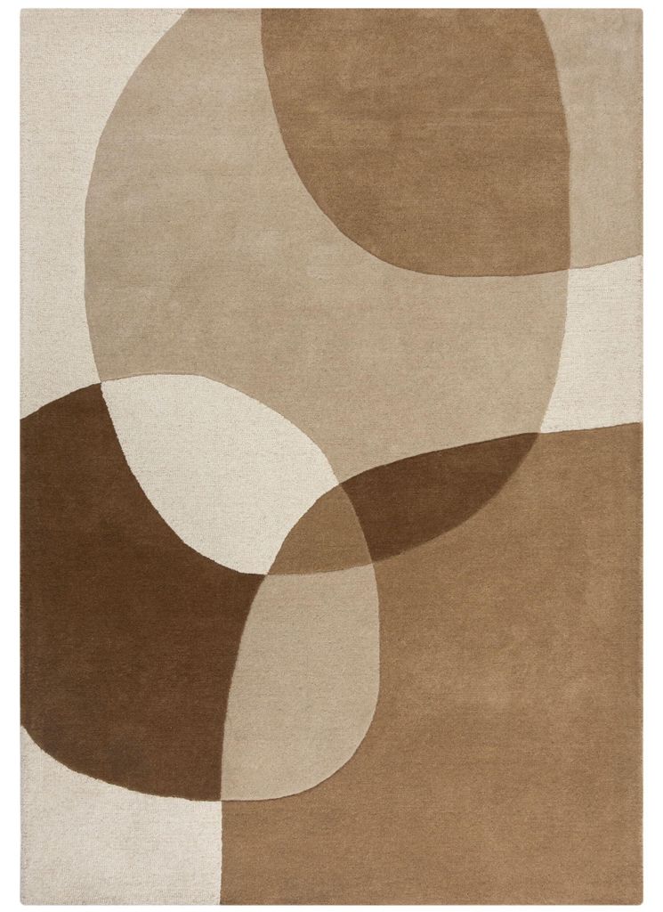 Wollteppich Abstrakt Hoch-Tief-Relief · 100 % Wolle handgeschnitzt · 3200 g/m² · Mehrfarbig