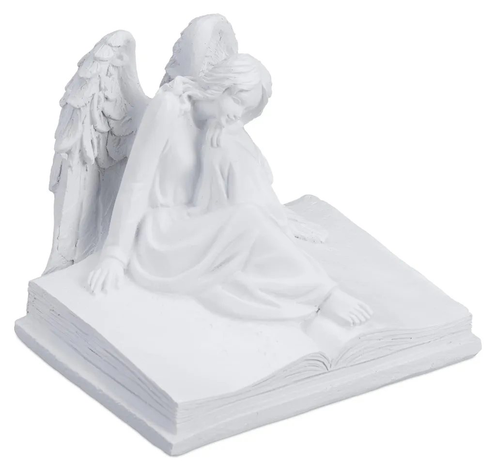 Ornement Ange de Tombe pour Cimetière - Décoration de Souvenir Durable