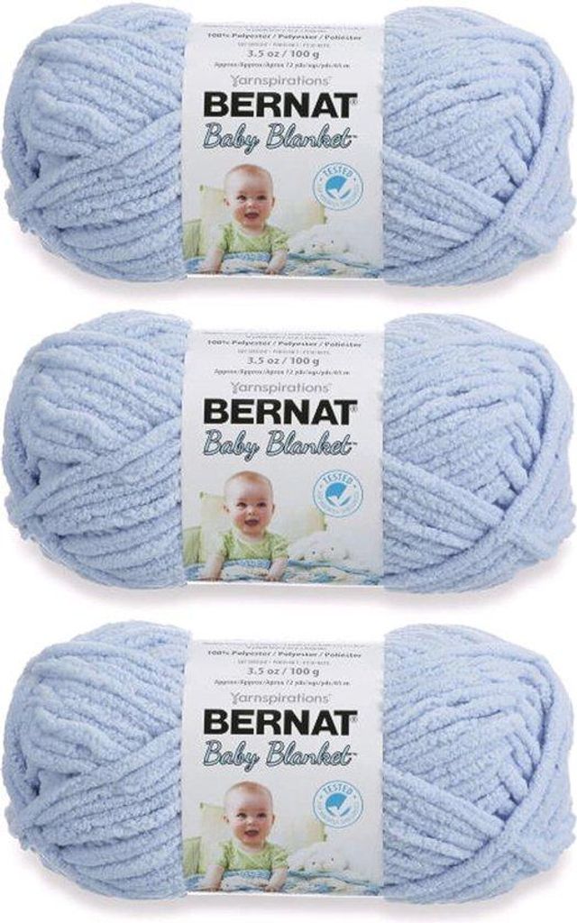 Baby-Decken-Garn-Set – 3er-Pack à 100 g – besonders voluminöses Polyester – Stricken, Häkeln, Amigurumi – Chunky-Chenille-Garn für Babys