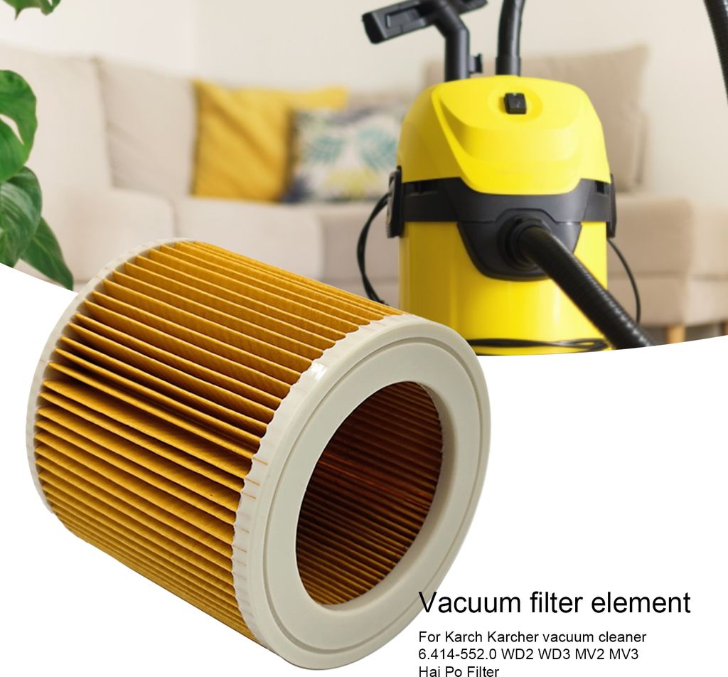Vakuumreiniger Filter Hocheffizienz Austauschbares HEPA-Filter für karger 6.414-552.0 WD2 WD3 MV2 MV3