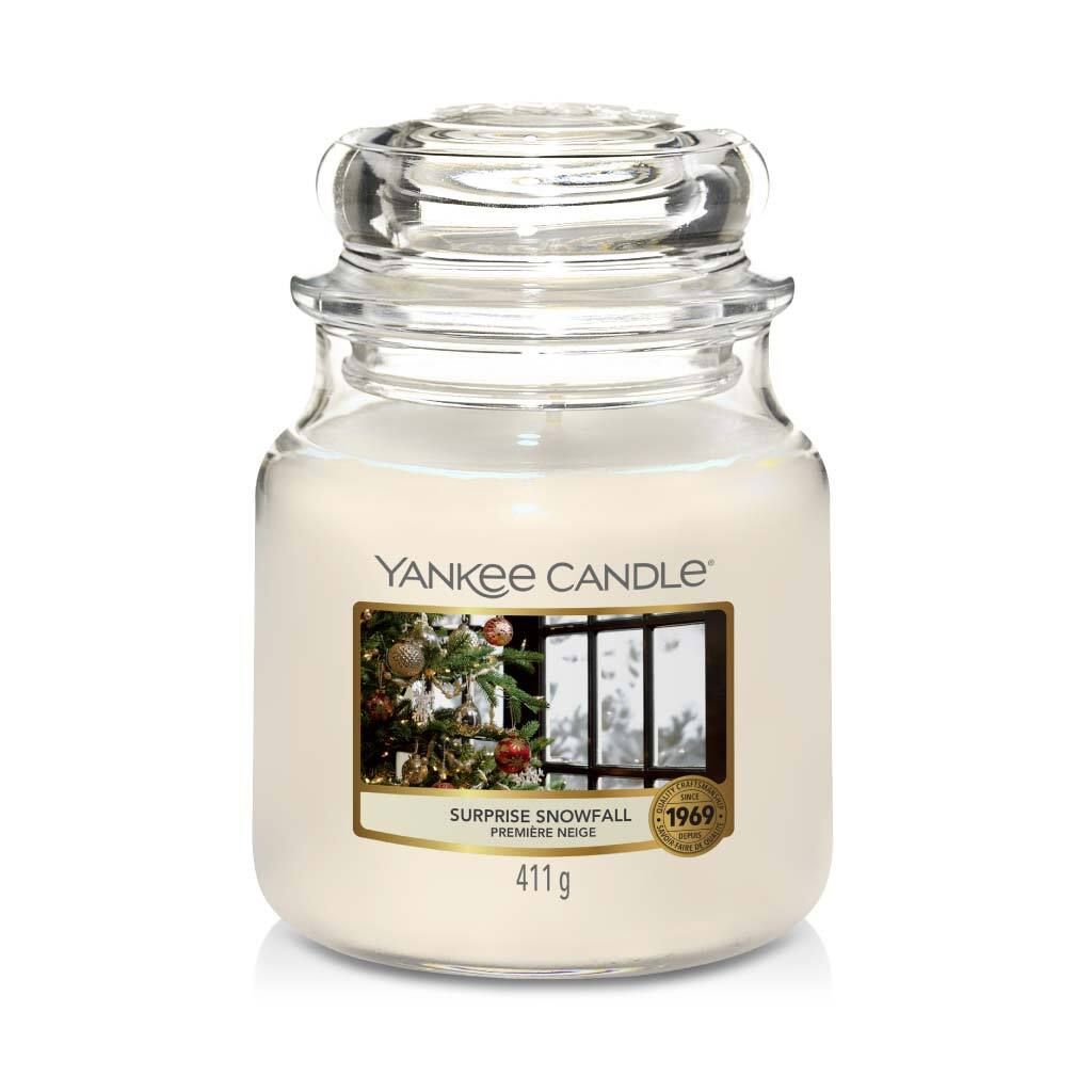 Yankee Candle Surprise Snowfall, Rund, Weiß, Holunderblüte, Rosmarin, Eisenkraut, 1 Stück(e)