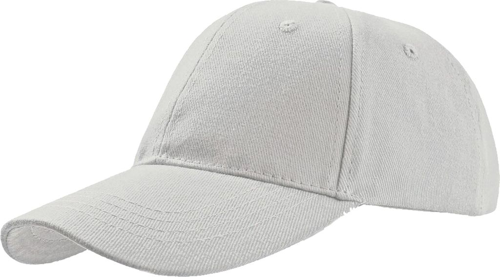 Atlantis Liberty gebürstete 6 Panel Kappe, Baumwolle AB195 (Einheitsgröße) (Weiß)