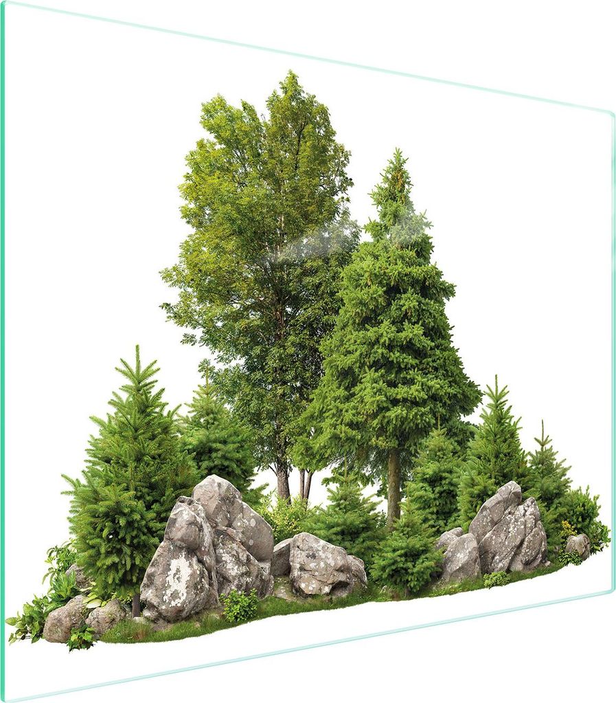 Glasschneidebrett 52x40 Baum