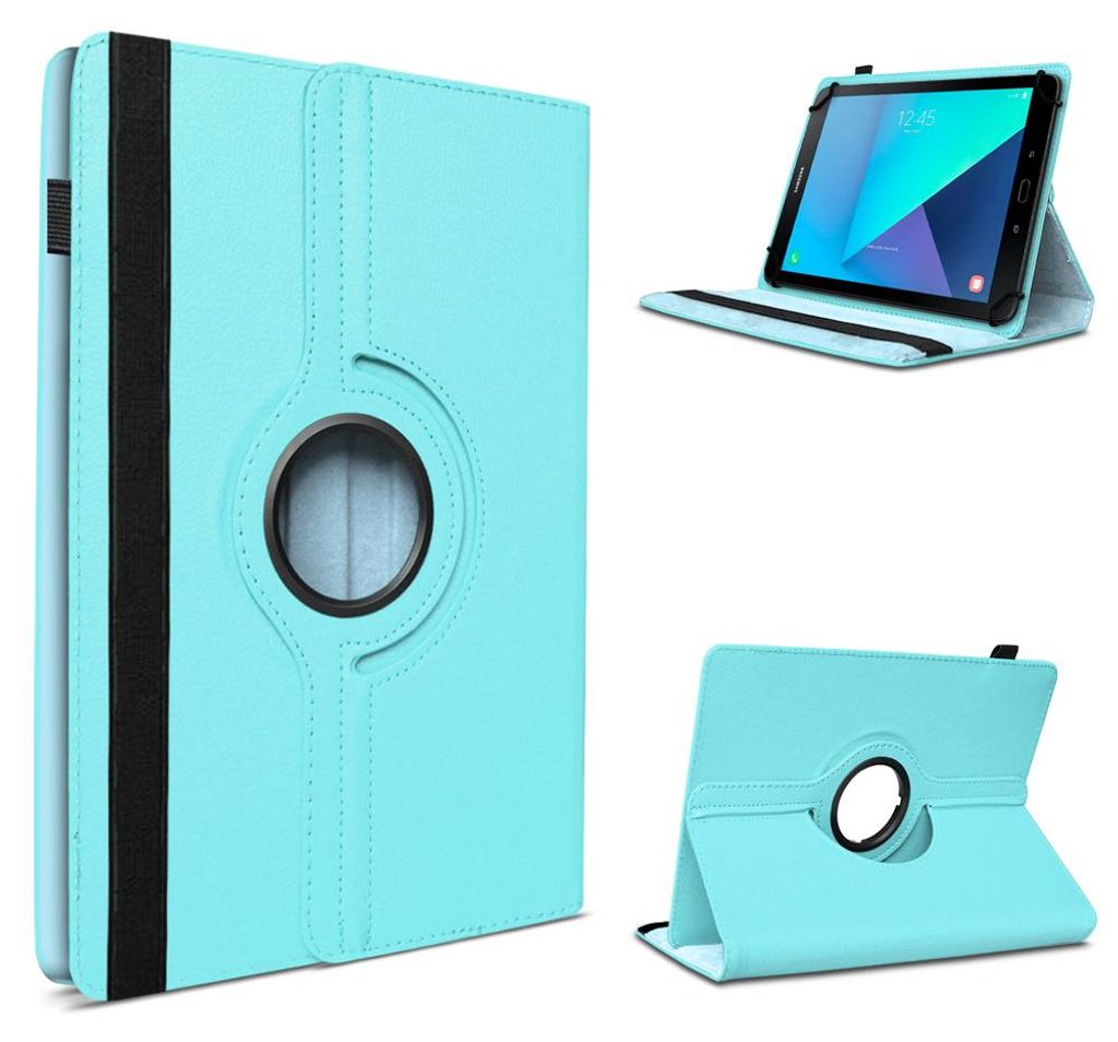 Tablet Hülle für Samsung Galaxy Tab S11 S10 S9 FE Tasche Schutzhülle DrehbarFarben:Türkis